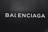 Authentic BALENCIAGA Everyday Clutch Bag Pouch Purse Leather 492465 Black 7658I