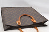 Authentic LOUIS VUITTON Monogram Sac Plat Hand Bag M51140 LV 7662C