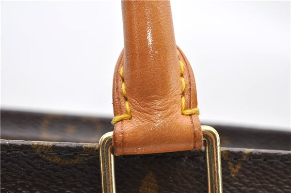 Authentic LOUIS VUITTON Monogram Sac Plat Hand Bag M51140 LV 7662C