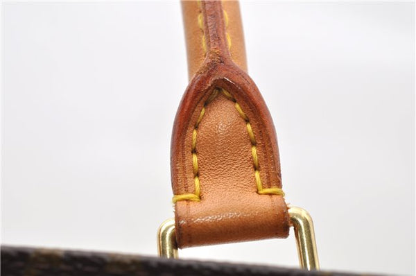 Authentic LOUIS VUITTON Monogram Sac Plat Hand Bag M51140 LV 7662C