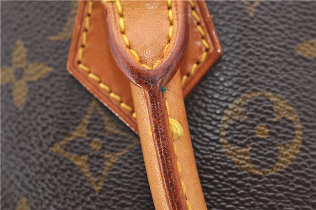 Authentic LOUIS VUITTON Monogram Sac Plat Hand Bag M51140 LV 7662C