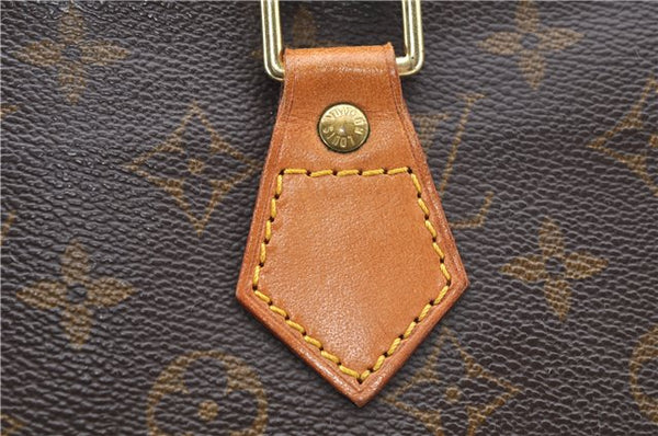 Authentic LOUIS VUITTON Monogram Sac Plat Hand Bag M51140 LV 7662C