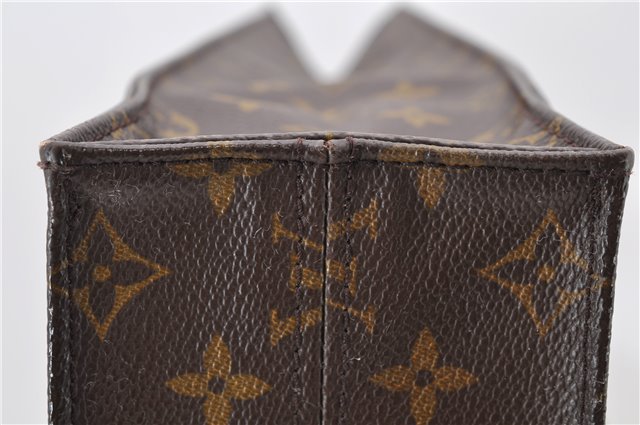 Authentic LOUIS VUITTON Monogram Sac Plat Hand Bag M51140 LV 7662C