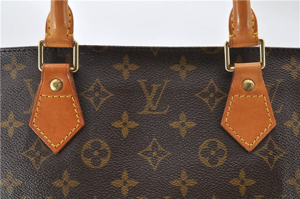 Authentic LOUIS VUITTON Monogram Sac Plat Hand Bag M51140 LV 7662C