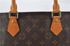 Authentic LOUIS VUITTON Monogram Sac Plat Hand Bag M51140 LV 7662C