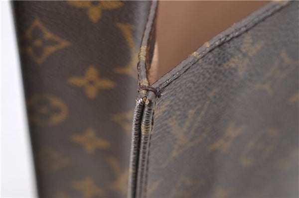 Authentic LOUIS VUITTON Monogram Sac Plat Hand Bag M51140 LV 7662C