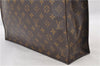Authentic LOUIS VUITTON Monogram Sac Plat Hand Bag M51140 LV 7662C