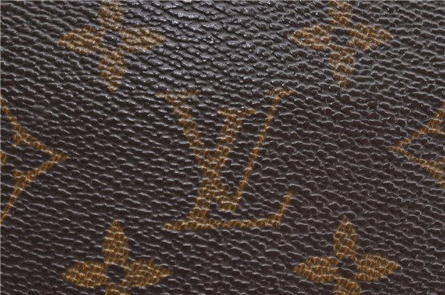 Authentic LOUIS VUITTON Monogram Sac Plat Hand Bag M51140 LV 7662C