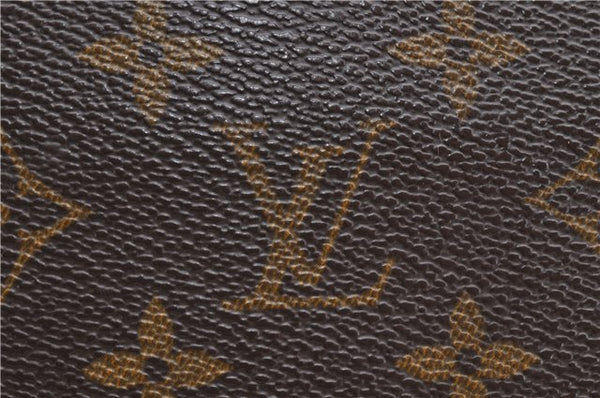 Authentic LOUIS VUITTON Monogram Sac Plat Hand Bag M51140 LV 7662C