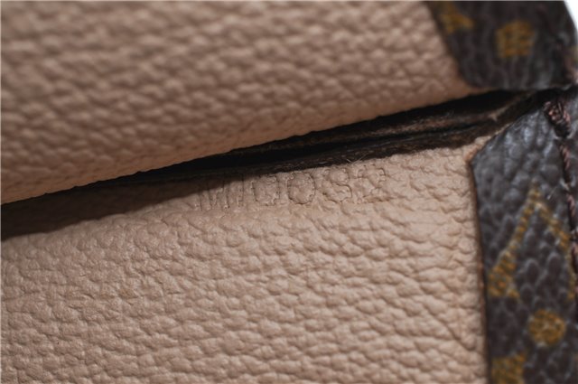 Authentic LOUIS VUITTON Monogram Sac Plat Hand Bag M51140 LV 7662C