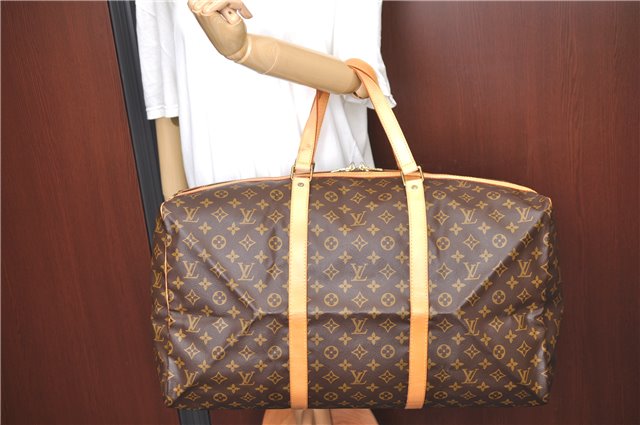 Authentic Louis Vuitton Monogram Sac Souple55 Hand Boston Bag M41622 LV 7663C