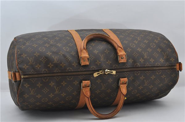 Authentic Louis Vuitton Monogram Keepall Bandouliere 55 M41414 Boston Bag 7667E