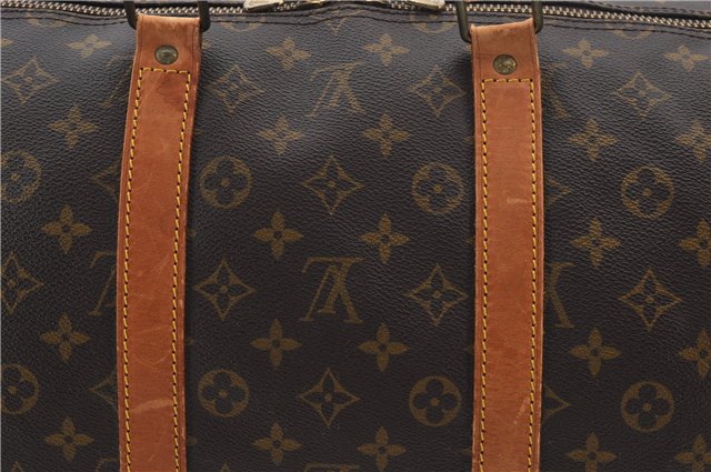 Authentic Louis Vuitton Monogram Keepall Bandouliere 55 M41414 Boston Bag 7667E