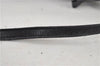 Authentic Ferragamo Gancini Canvas Leather Shoulder Hand Bag Purse Black 7668D