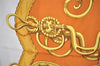 Authentic HERMES Carre 90 Scarf "Lift Profile" Silk Brown 7668I