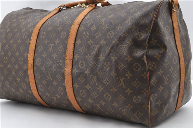 Auth LOUIS VUITTON Monogram Keepall Bandouliere 60 Boston Bag M41412 LV 7671C