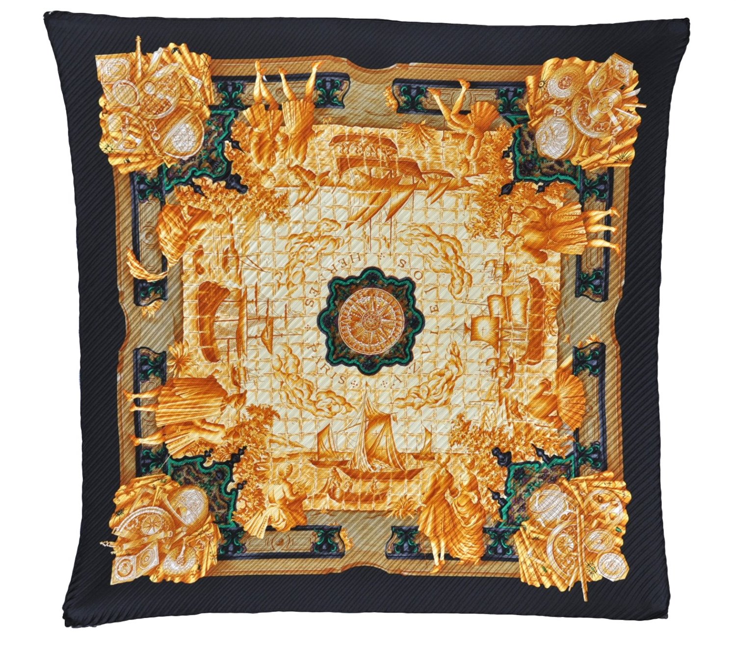 Authentic HERMES Pleats Scarf 