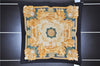 Authentic HERMES Pleats Scarf "AZVL EJOS" Silk Black Box 7671E