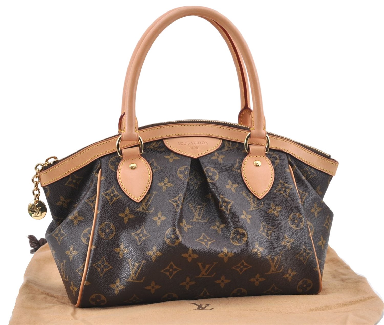 Authentic Louis Vuitton Monogram Tivoli PM Hand Tote Bag M40143 LV 7672B