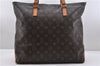 Authentic LOUIS VUITTON Monogram Cabas Mezzo Tote Bag M51151 LV 7672C