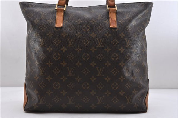 Authentic LOUIS VUITTON Monogram Cabas Mezzo Tote Bag M51151 LV 7672C