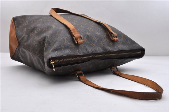 Authentic LOUIS VUITTON Monogram Cabas Mezzo Tote Bag M51151 LV 7672C