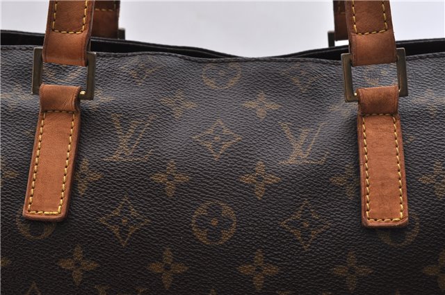 Authentic LOUIS VUITTON Monogram Cabas Mezzo Tote Bag M51151 LV 7672C
