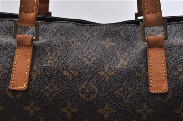 Authentic LOUIS VUITTON Monogram Cabas Mezzo Tote Bag M51151 LV 7672C