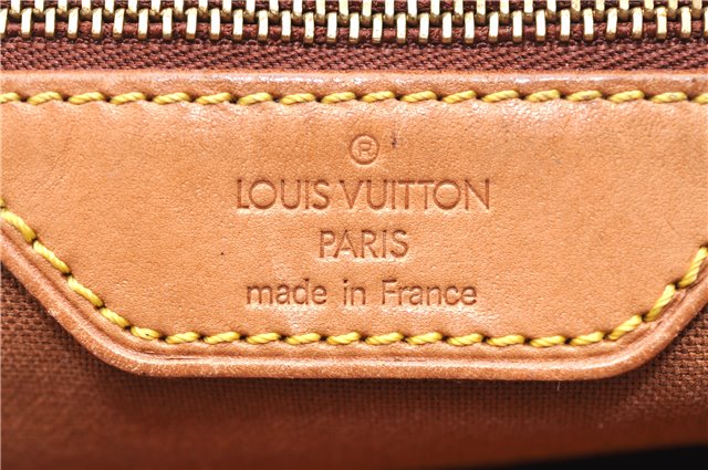 Authentic LOUIS VUITTON Monogram Cabas Mezzo Tote Bag M51151 LV 7672C