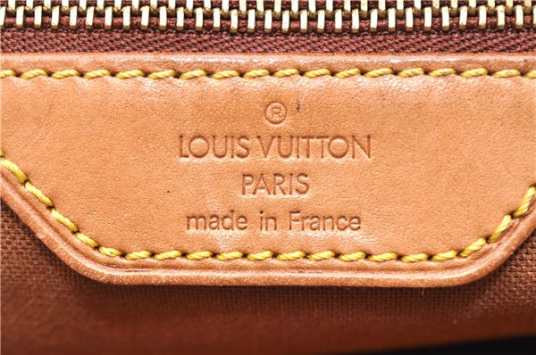 Authentic LOUIS VUITTON Monogram Cabas Mezzo Tote Bag M51151 LV 7672C