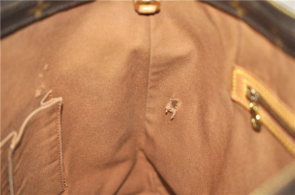 Authentic LOUIS VUITTON Monogram Cabas Mezzo Tote Bag M51151 LV 7672C