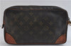 Auth LOUIS VUITTON Monogram Marly Dragonne GM Clutch Hand Bag M51825 LV 7673C