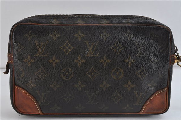 Auth LOUIS VUITTON Monogram Marly Dragonne GM Clutch Hand Bag M51825 LV 7673C