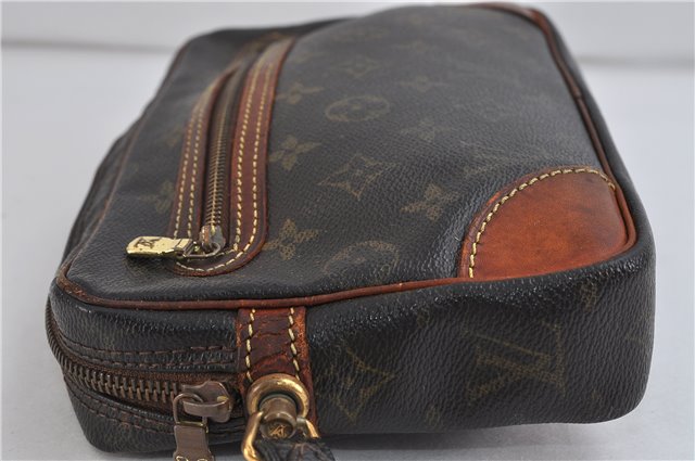 Auth LOUIS VUITTON Monogram Marly Dragonne GM Clutch Hand Bag M51825 LV 7673C