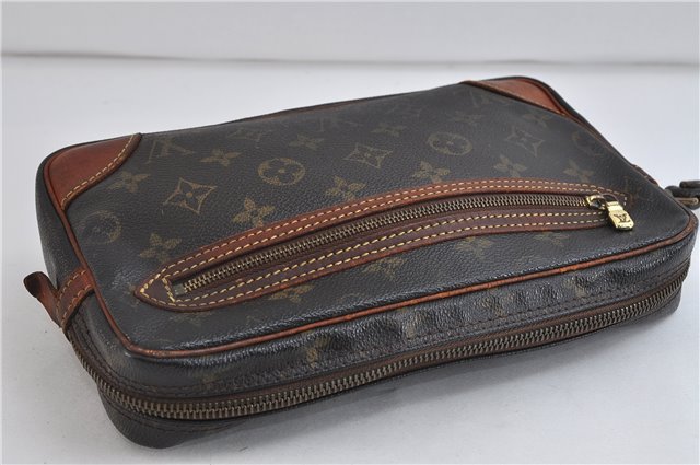 Auth LOUIS VUITTON Monogram Marly Dragonne GM Clutch Hand Bag M51825 LV 7673C