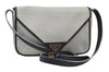 Authentic YVES SAINT LAURENT Shoulder Cross Body Bag PVC Leather White 7673D