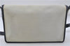 Authentic YVES SAINT LAURENT Shoulder Cross Body Bag PVC Leather White 7673D