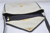 Authentic YVES SAINT LAURENT Shoulder Cross Body Bag PVC Leather White 7673D