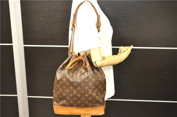 Authentic LOUIS VUITTON Monogram Noe Shoulder Bag M42224 LV 7674C