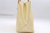 Authentic Louis Vuitton Vernis Reade PM Hand Bag Ivory White M91336 LV 7675D