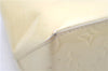 Authentic Louis Vuitton Vernis Reade PM Hand Bag Ivory White M91336 LV 7675D