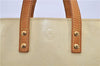 Authentic Louis Vuitton Vernis Reade PM Hand Bag Ivory White M91336 LV 7675D