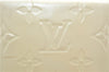 Authentic Louis Vuitton Vernis Reade PM Hand Bag Ivory White M91336 LV 7675D