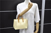 Authentic Louis Vuitton Vernis Reade PM Hand Bag Ivory White M91336 LV 7675D