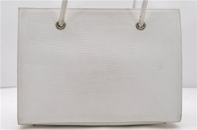 Authentic FENDI Vintage Logo Shoulder Bag White 7677C