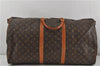 Auth Louis Vuitton Monogram Keepall Bandouliere 60 Boston Bag M41412 LV 7677D