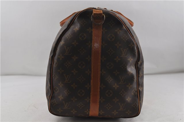 Auth Louis Vuitton Monogram Keepall Bandouliere 60 Boston Bag M41412 LV 7677D