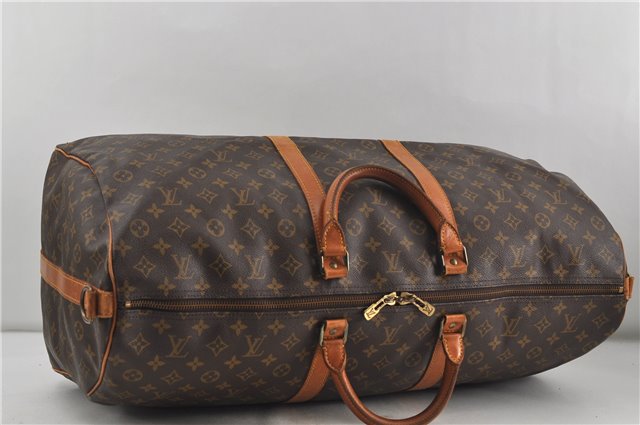 Auth Louis Vuitton Monogram Keepall Bandouliere 60 Boston Bag M41412 LV 7677D