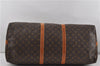Auth Louis Vuitton Monogram Keepall Bandouliere 60 Boston Bag M41412 LV 7677D