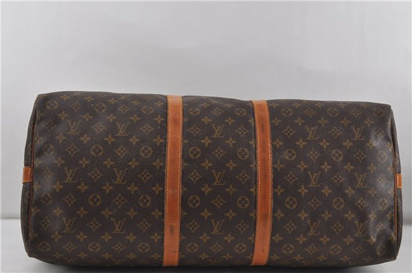 Auth Louis Vuitton Monogram Keepall Bandouliere 60 Boston Bag M41412 LV 7677D